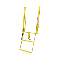 Double Handle Wide 2 Step Adjustable Stake Rolson Ladder